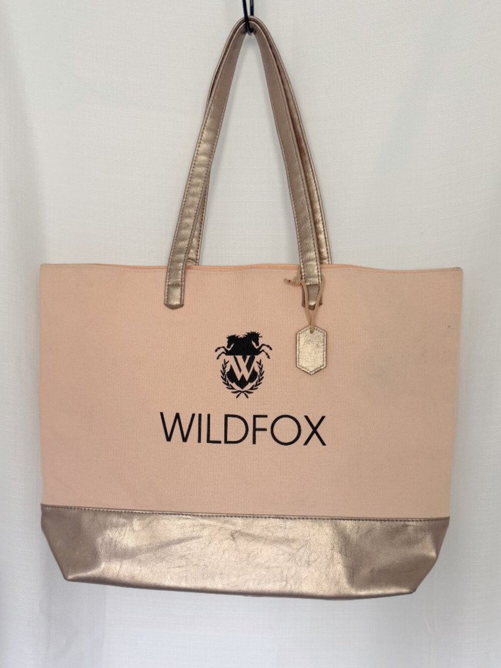 Wildfox Peach and Gold Tote Bag